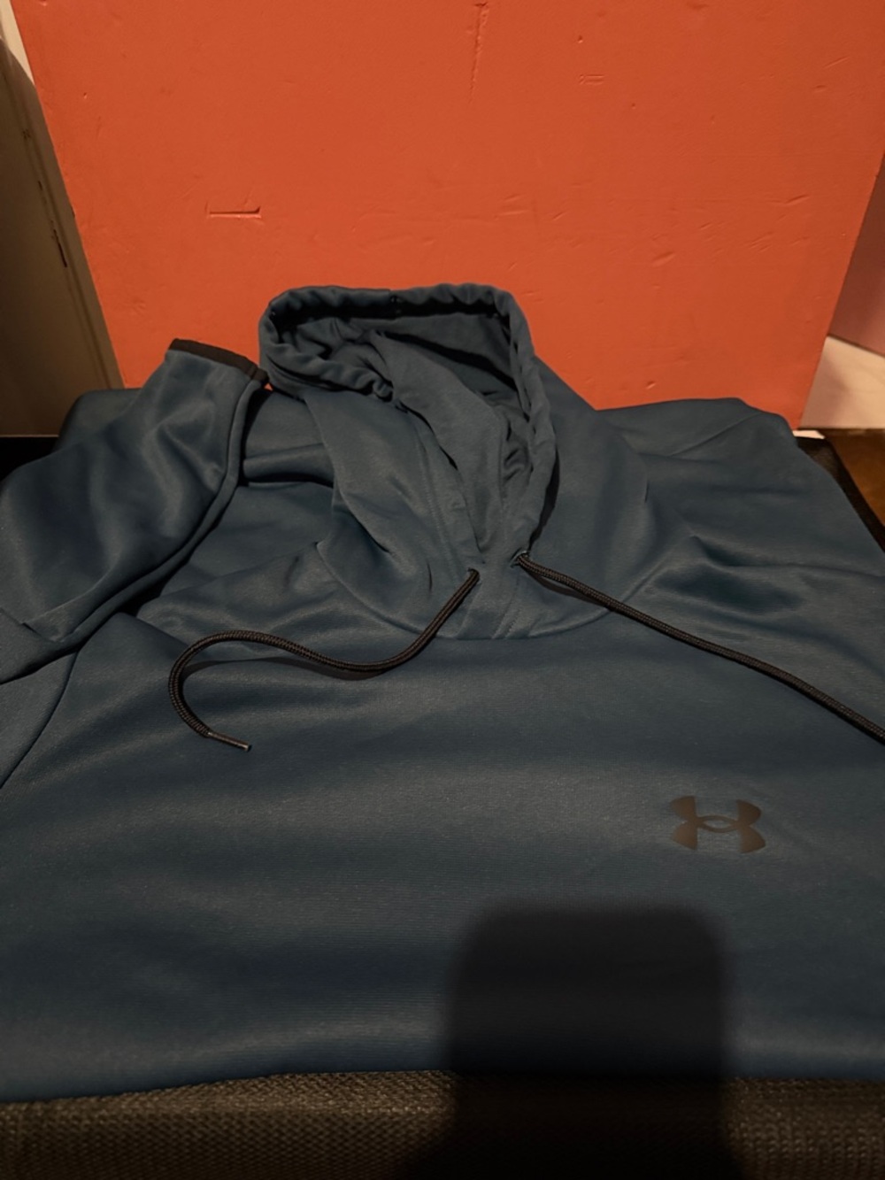 Under Armour Dark Teal Hooded Performance Pullover